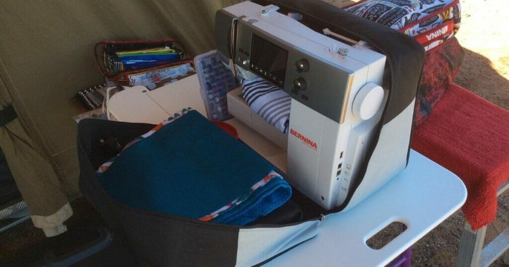 Solar powered sewing machine