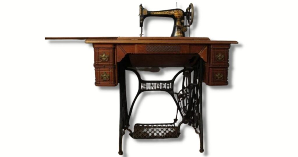 Old singer treadle sewing machine