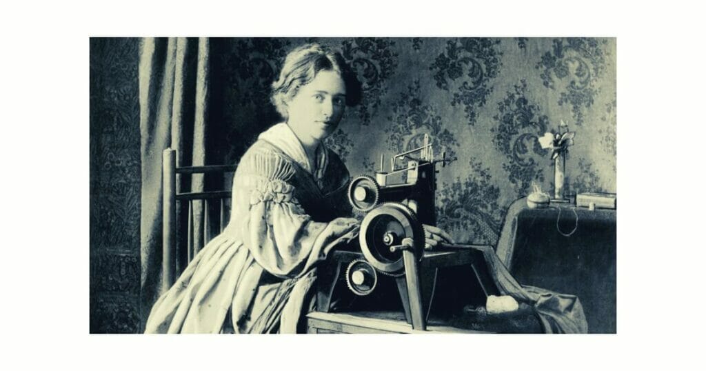 sewing machine invention and women
