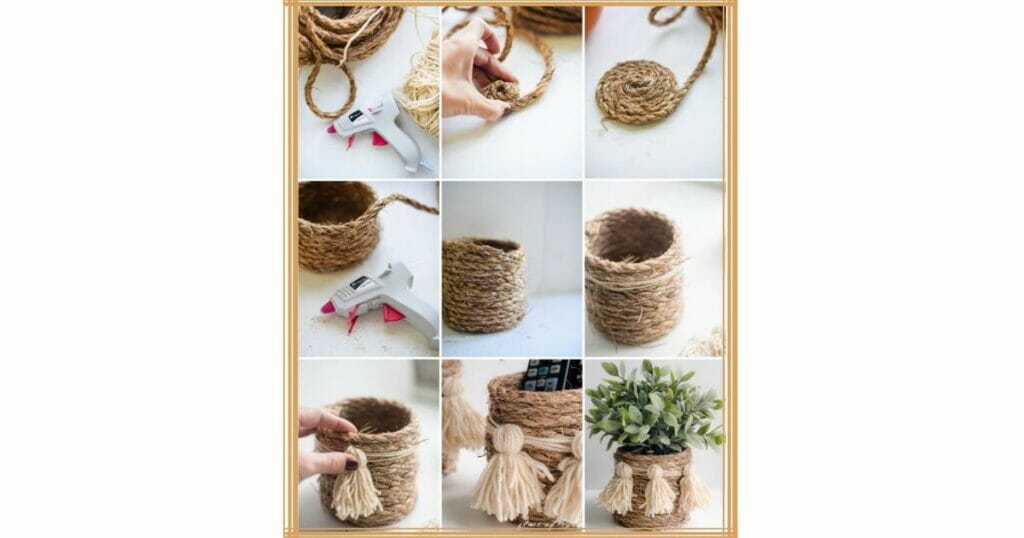 How to Make a Rope Basket Without a Sewing Machine
