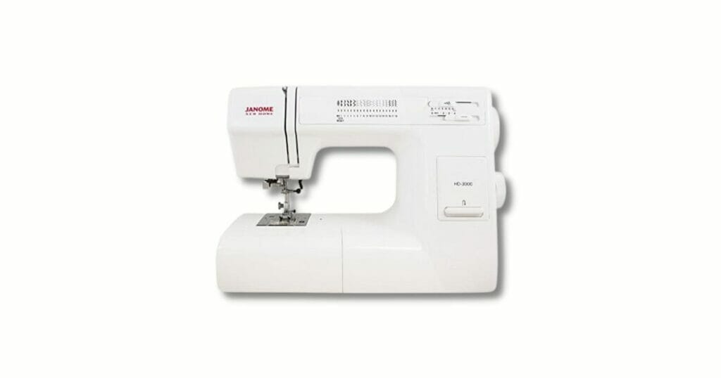 Janome HD3000 for the best sewing machine for upholstery